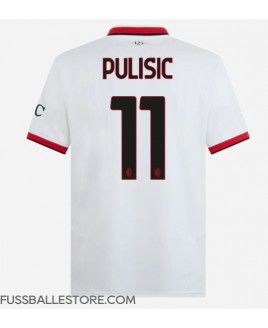 Günstige AC Milan Christian Pulisic #11 Auswärtstrikot 2024-25 Kurzarm